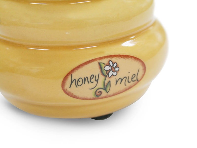 Joie Ceramic Beehive Honey Pot and Wooden Dipper, Mini - Image 5
